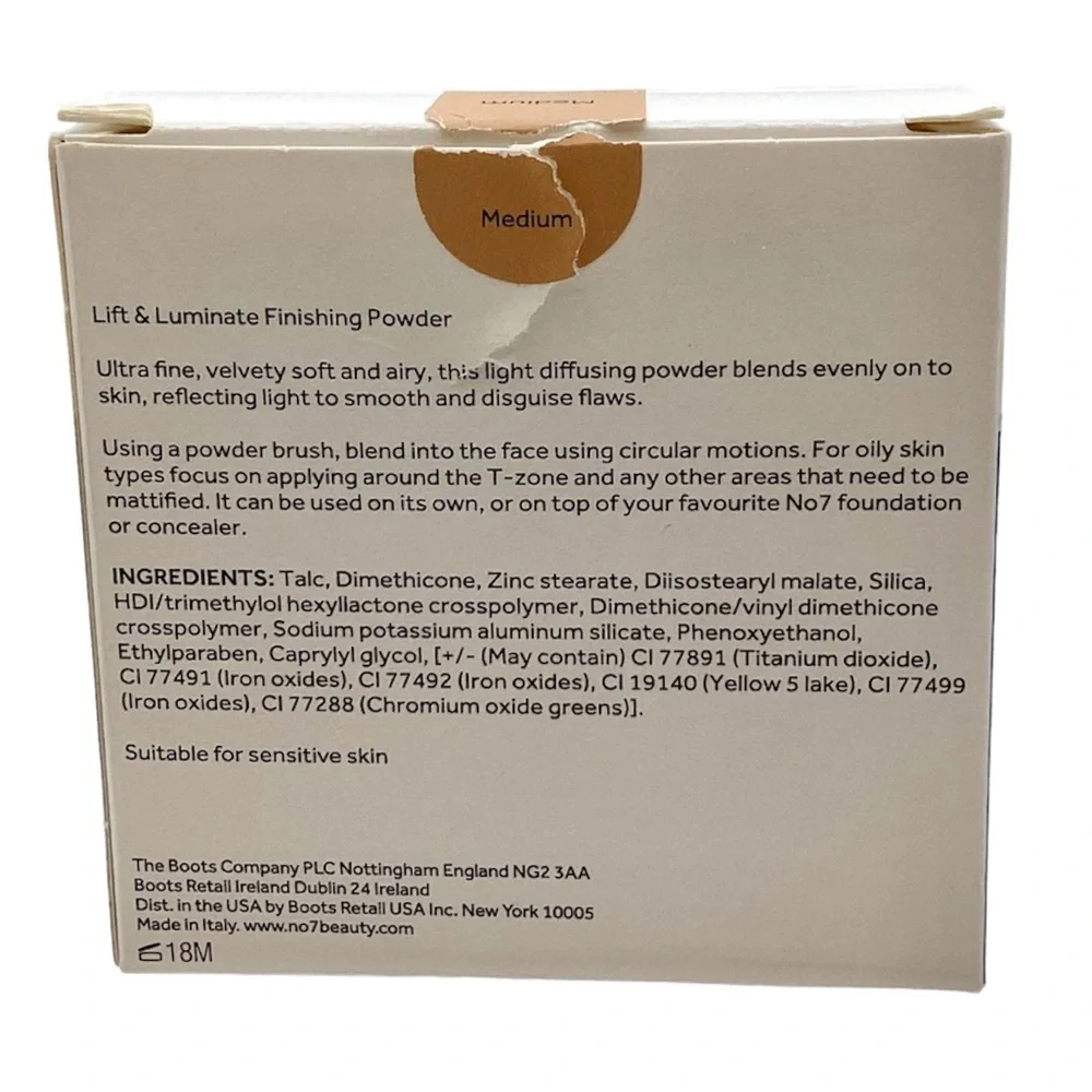 No. 7 Lift & Luminate Triple Action Translucent Finishing Powder, (Medium) (NWT)
